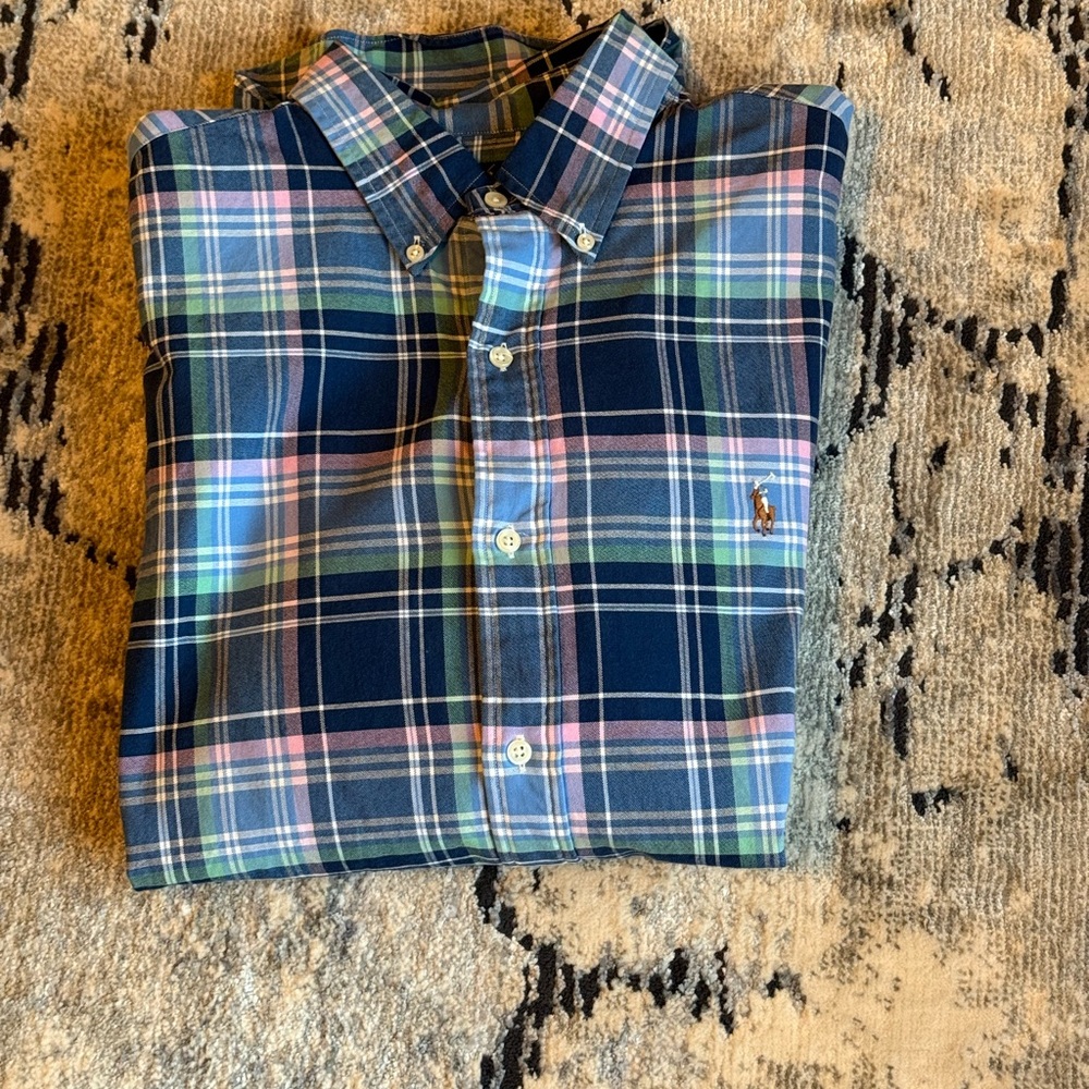 Ralph Lauren Multicolor Plaid Button Down Shirt